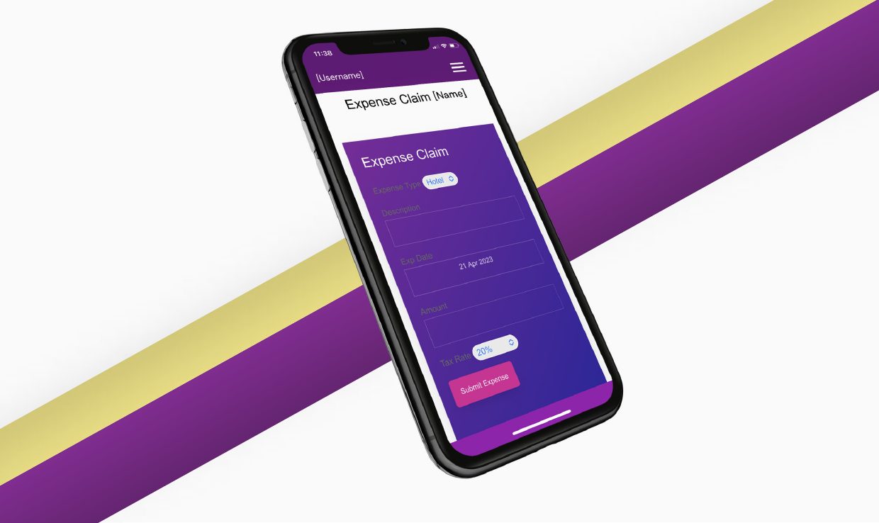 Expense claim form in My Kazzi Apps